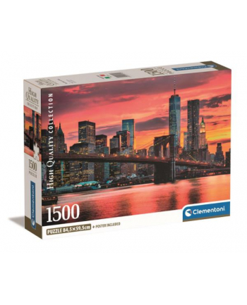Clementoni Puzzle 1500el Compact East River o zmierzchu 31712