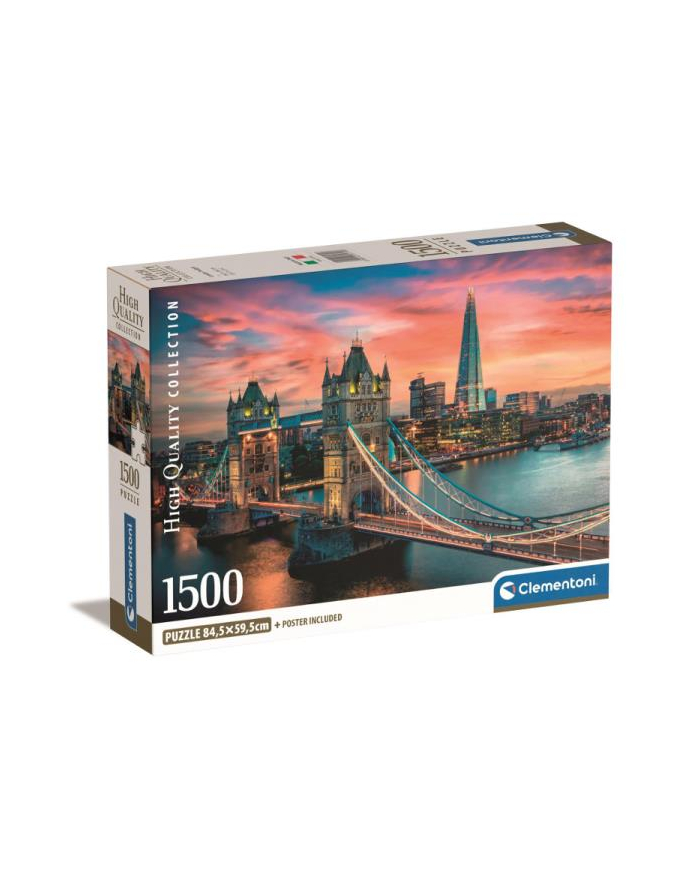 Clementoni Puzzle 1500el Compact Londyn o zmierzchu London twilight 31715 główny