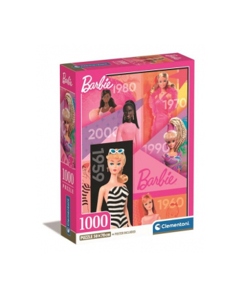 Clementoni Puzzle 1000el Compact Barbie 39806