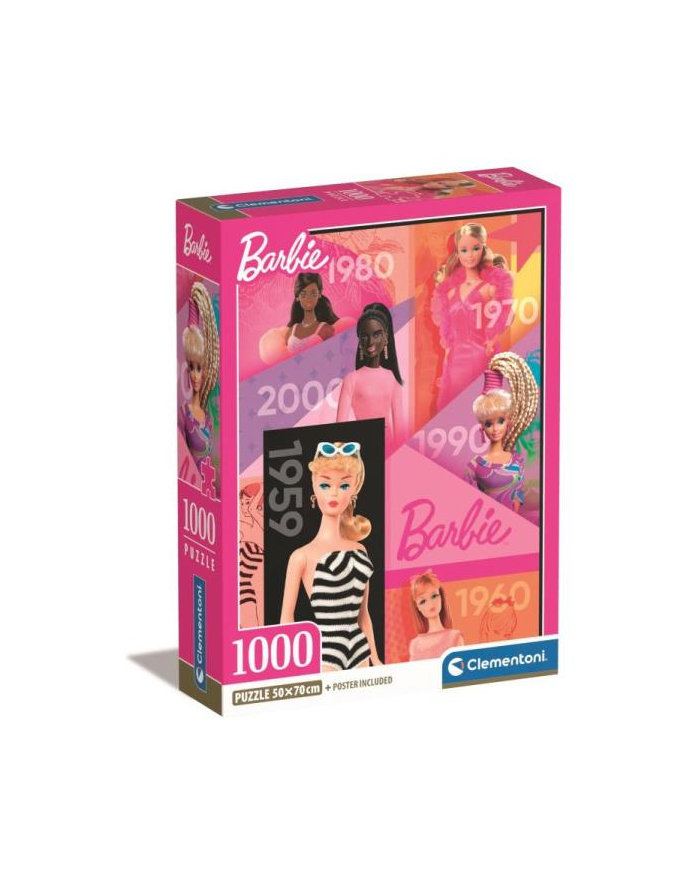 Clementoni Puzzle 1000el Compact Barbie 39806 główny