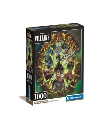 Clementoni Puzzle 1000el Compact Disney Villains 39812