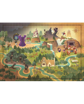 Clementoni Puzzle 1000el Compact Story Maps Snow Kolor: BIAŁY 39814