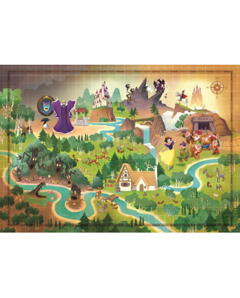 Clementoni Puzzle 1000el Story Maps Snow Kolor: BIAŁY Śnieżka 39815