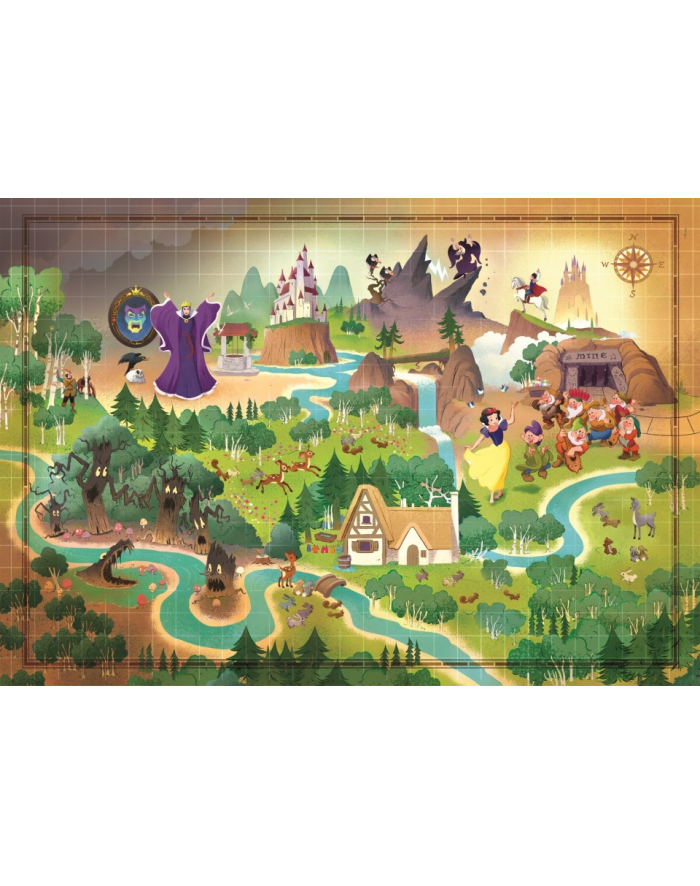 Clementoni Puzzle 1000el Story Maps Snow Kolor: BIAŁY Śnieżka 39815 główny