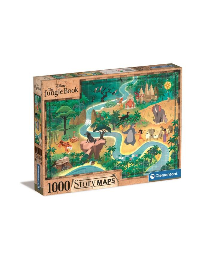 Clementoni Puzzle 1000el Story Maps Księga Dżungli 39816 główny