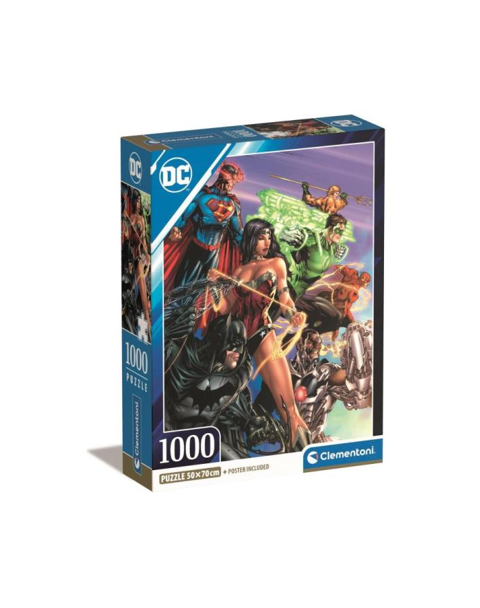 Clementoni Puzzle 1000el Compact DC Comics Justice League 39852 główny