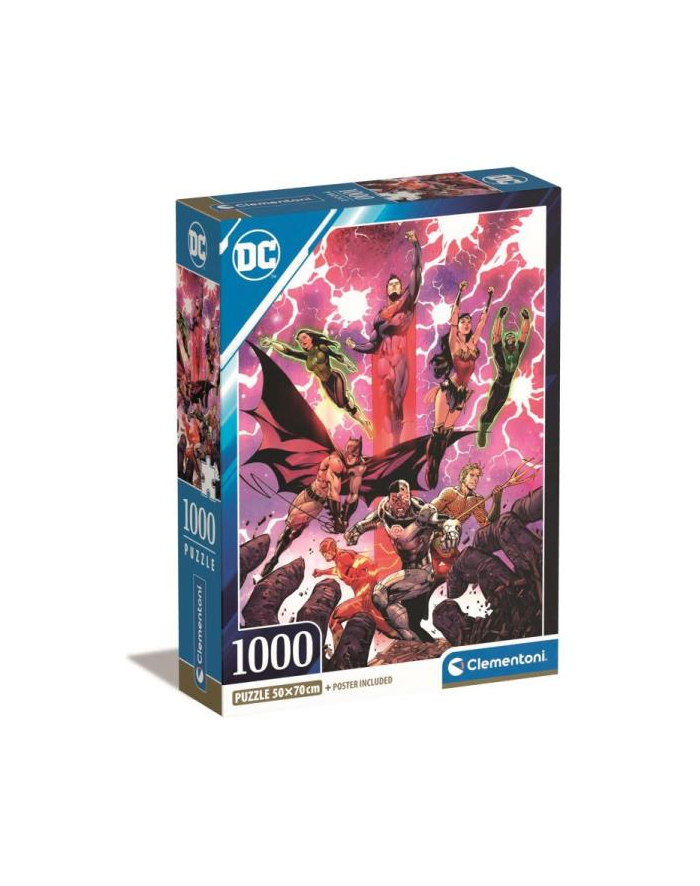 Clementoni Puzzle 1000el Compact DC Comics Justice League 39853 główny