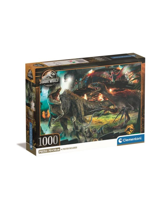 Clementoni Puzzle 1000el Compact Jurassic World 39856 główny