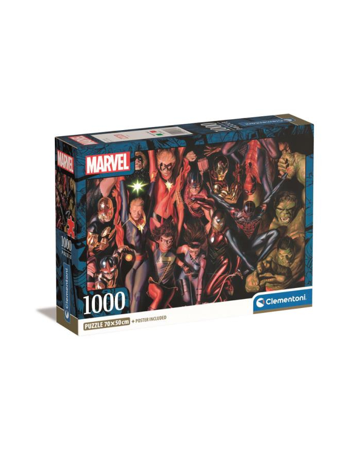 Clementoni Puzzle 1000el Compact Marvel The Avengers 39857 główny