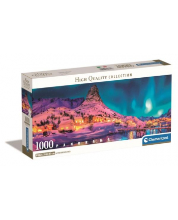 Clementoni Puzzle 1000el Panorama Colorful Night Lofoten Island 39870