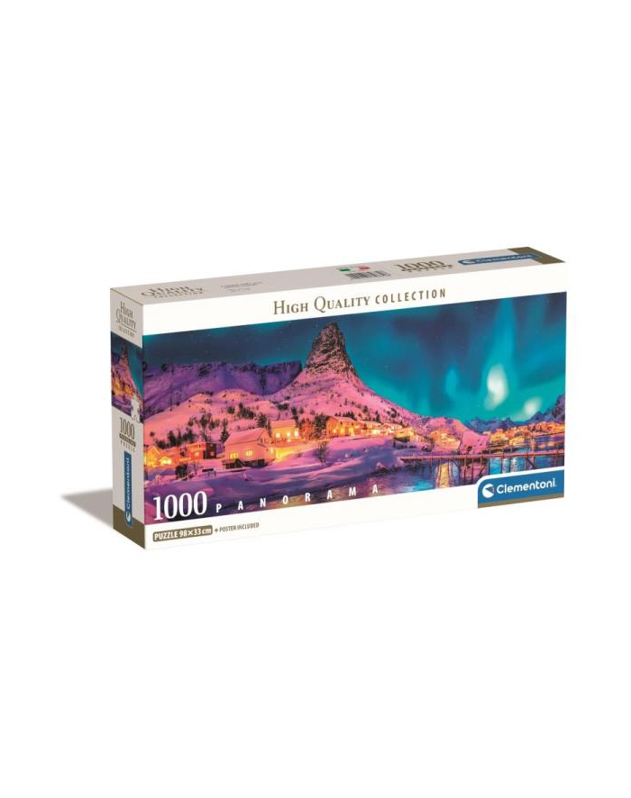 Clementoni Puzzle 1000el Panorama Colorful Night Lofoten Island 39870 główny