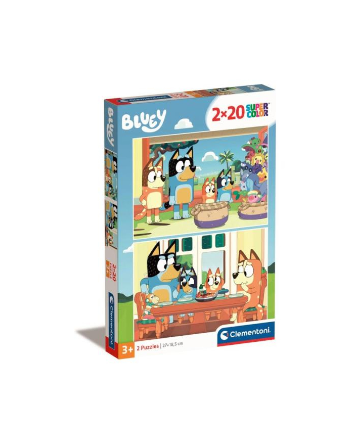 Clementoni Puzzle 2x20el SuperColor Bluey 24807 główny