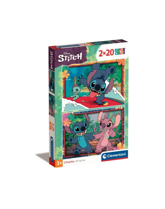 Clementoni Puzzle 2x20el SuperColor Stitch 24809 główny