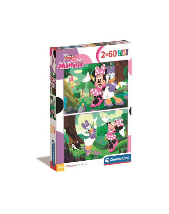 Clementoni Puzzle 2x60el SuperColor Minnie Mouse 24815 główny