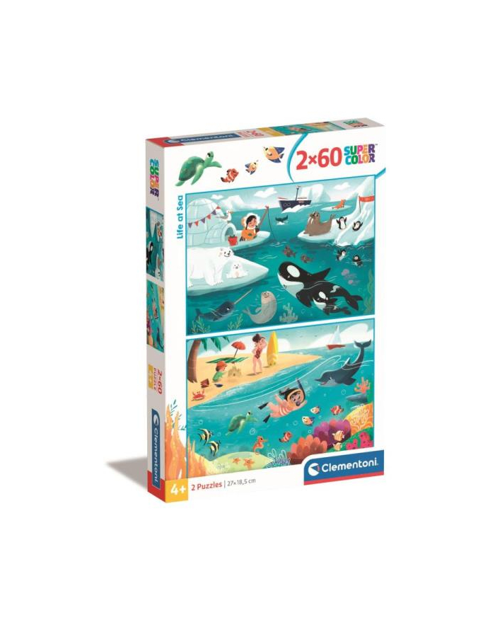 Clementoni Puzzle 2x60el Life at Sea 24817 główny