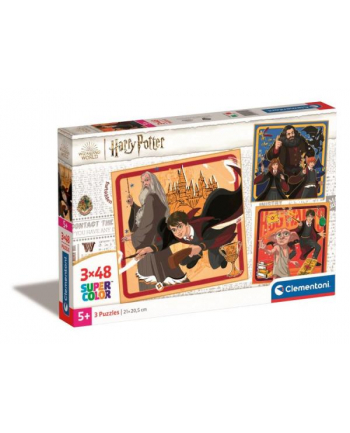 Clementoni Puzzle 3x48el SuperColor square Harry Potter 25312