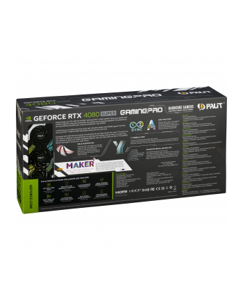 palit Karta graficzna GeForce RTX 4080 SUPER GamingPro OC 16GB GDDR6X 256bit 3DP