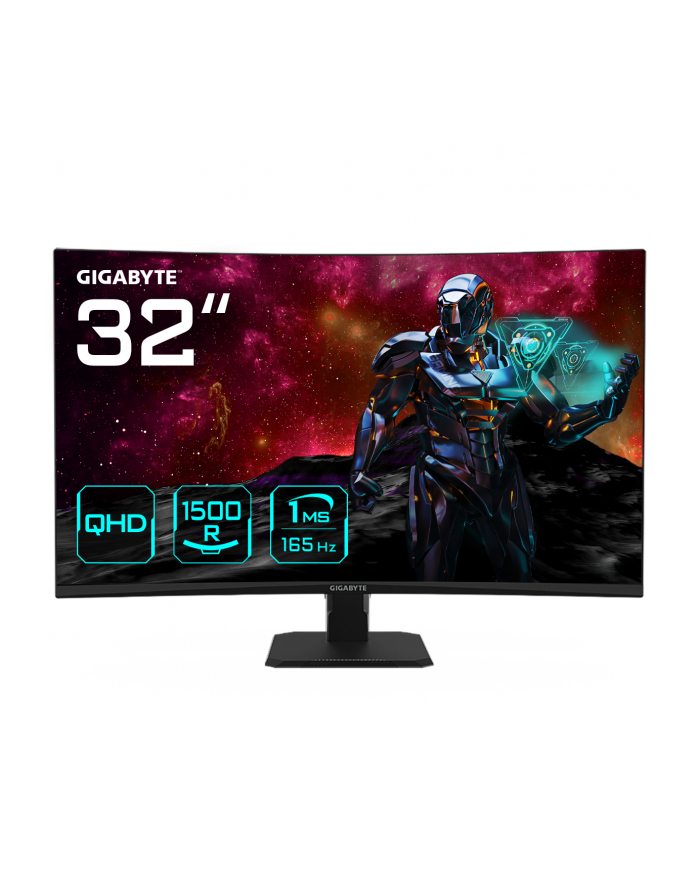 gigabyte Monitor gamingowy 32 cale GS32QC 1ms/12MLN:1/FULLHD/HDMI główny