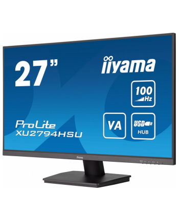 iiyama Monitor 27 cali XU2794HSU-B6 VA,FHD,100HZ,4000:1,1MS,HDMI,DP,2xUSB,   FreeSync,2x2W,PIVOT