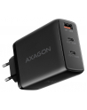 axagon ACU-DPQ100 Ładowarka sieciowa, GaN 100W, 3x port (USB-A + dual USB-C) PD3.0/QC4+/PPS/Apple, czarna - nr 22