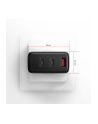 axagon ACU-DPQ100 Ładowarka sieciowa, GaN 100W, 3x port (USB-A + dual USB-C) PD3.0/QC4+/PPS/Apple, czarna - nr 31