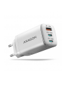 axagon ACU-DPQ65W Ładowarka sieciowa GaN 65W, 3x port (USB-A + dual USB-C) PD3.0/QC4+/PPS/Apple, biała - nr 10