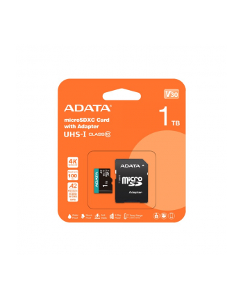 adata Micro SD PremierPro 1TB UHS1 U3 V30 100/85 MB/s + adapter