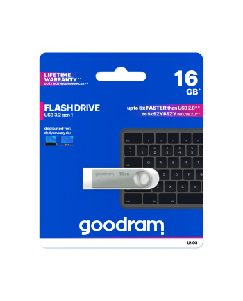 goodram Pendrive UNO3 16GB USB 3.2 Gen1 srebrny