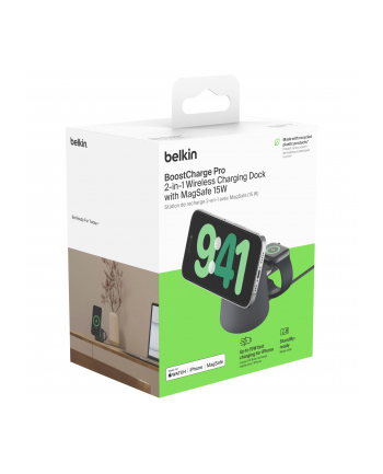 belkin Bezprzewodowa ładowarka BoostCharge Pro 2w1 Mag Safe Charcoal