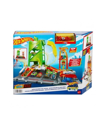 Hot Wheels City Superstacja ładowania samochodów HTN79 MATTEL