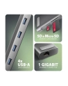 axagon HMC-10HLS Wieloportowy hub USB 5Gbps 4x USB-A, HDMI 4K/60Hz, RJ-45, SD/microSD, PD 100W, 25cm USB-C kabel - nr 12