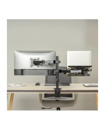 LOGILINK BP0175 Dual monitor mount 17-32inch monitors and 10-15.6inch notebooks/tablets