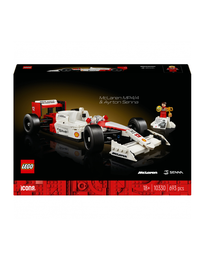 LEGO 10330 ICONS McLaren MP4/4 i Ayrton Senna p3 główny