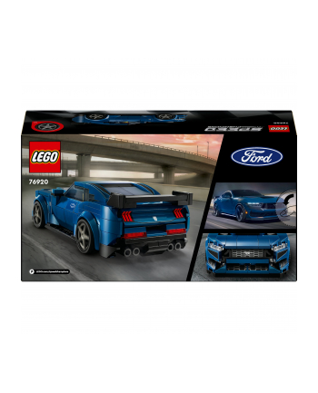 LEGO 76920 SPEED CHAMPION Sportowy Ford Mustang Dark Horse p4