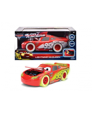simba Samochód Lightning McQueen Glow Racers Cars 1:24 Jada
