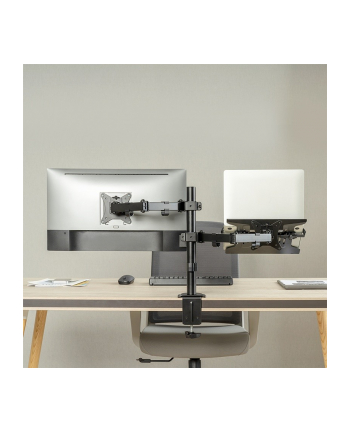 LOGILINK BP0175 Dual monitor mount 17-32inch monitors and 10-15.6inch notebooks/tablets nr 1