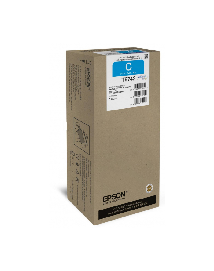 EPSON WorkForce Pro WF-C869R Cyan XXL Ink Supply Unit główny