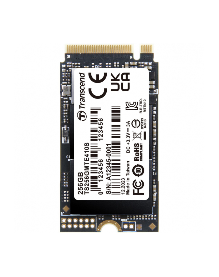 TRANSCEND 256GB M.2 2242 PCIe Gen4x4 NVMe 3D TLC DRAM-less główny