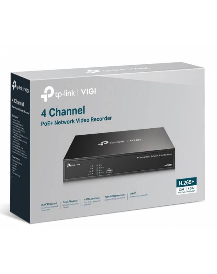 tp-link Rejestrator wideo VIGI NVR1004H 4-kanałowy główny