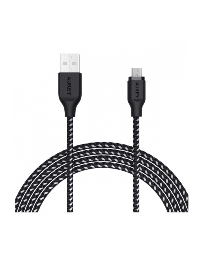 aukey CB-AM2 nylonowy kabel Quick Charge micro USB-USB | 2m | 480 Mbps główny