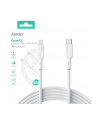 aukey CB-SCL2 White silikonowy kabel Lightning-USB C | USB Power Delivery USB-PD | 1.8m | 27W | 3A | MFi Apple - nr 3