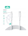 aukey CB-SCL2 White silikonowy kabel Lightning-USB C | USB Power Delivery USB-PD | 1.8m | 27W | 3A | MFi Apple - nr 8