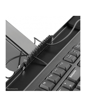 NEOMOUNTS desk mounted sit-stand workstation Screen Keyboard ' Mouse