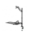 NEOMOUNTS desk mounted sit-stand workstation Screen Keyboard ' Mouse - nr 86
