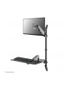 NEOMOUNTS wall mounted sit-stand workstation Screen Keyboard ' Mouse - nr 44