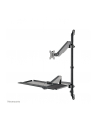 NEOMOUNTS wall mounted sit-stand workstation Screen Keyboard ' Mouse - nr 48