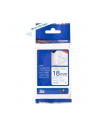 BROTHER Tape TZeFA4B 18mm Blue on White background Thermo sticky 3M - nr 9
