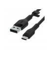 BELKIN KABEL USB-A - USB-C SILICONE 3M CZARNY - nr 1