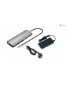 I-TEC USB-C Metal Nano Dock 2x HDMI 1x GLAN 2x USB 3.2 2x USB 2.0 1x USB-C 3.2 Gen.1 Data 1x USB-C 100W PD + Charger 112W - nr 12