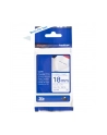 BROTHER Tape TZeFA4B 18mm Blue on White background Thermo sticky 3M - nr 1